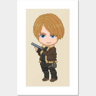 Leon Kennedy Pixel Art Posters and Art